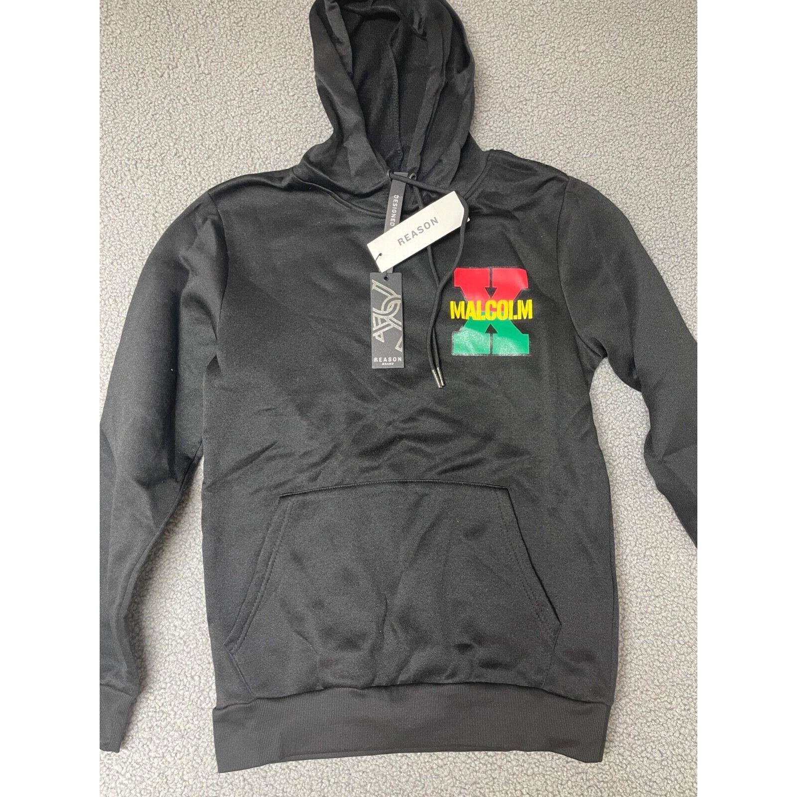 Malcolm X Reason Brand Mens Hoodie Small Retails For 64